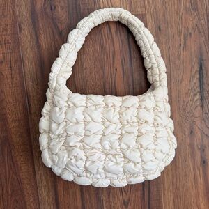 COS Cream Quilted Bag